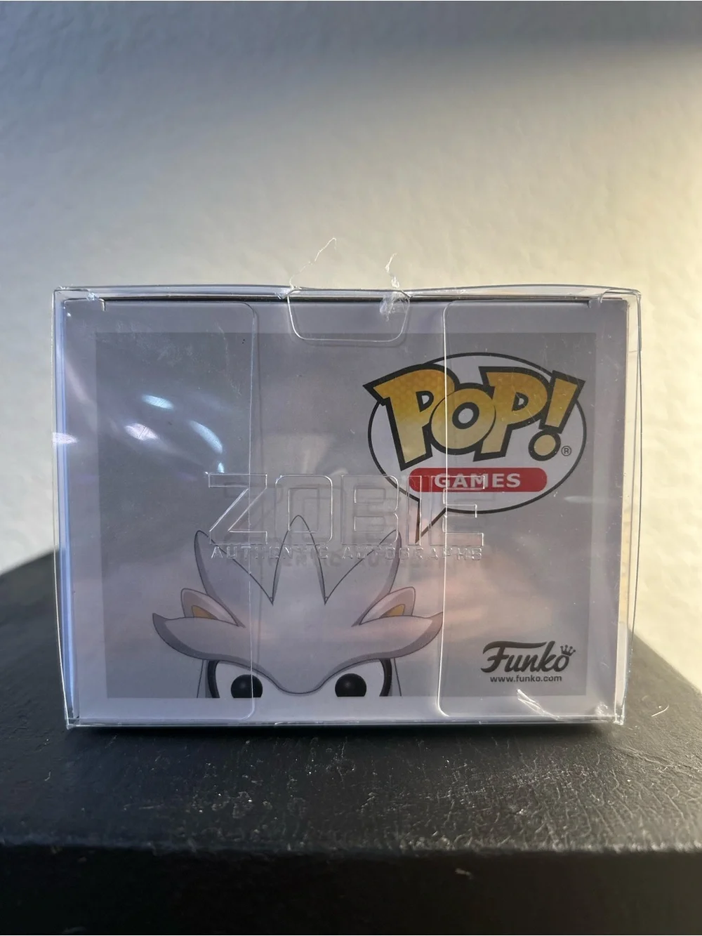 FUNKO POP! GAMES SONIC THE HEDGEHOG SILVER #633 AUTOGRAPHED & AUTHENTICATED